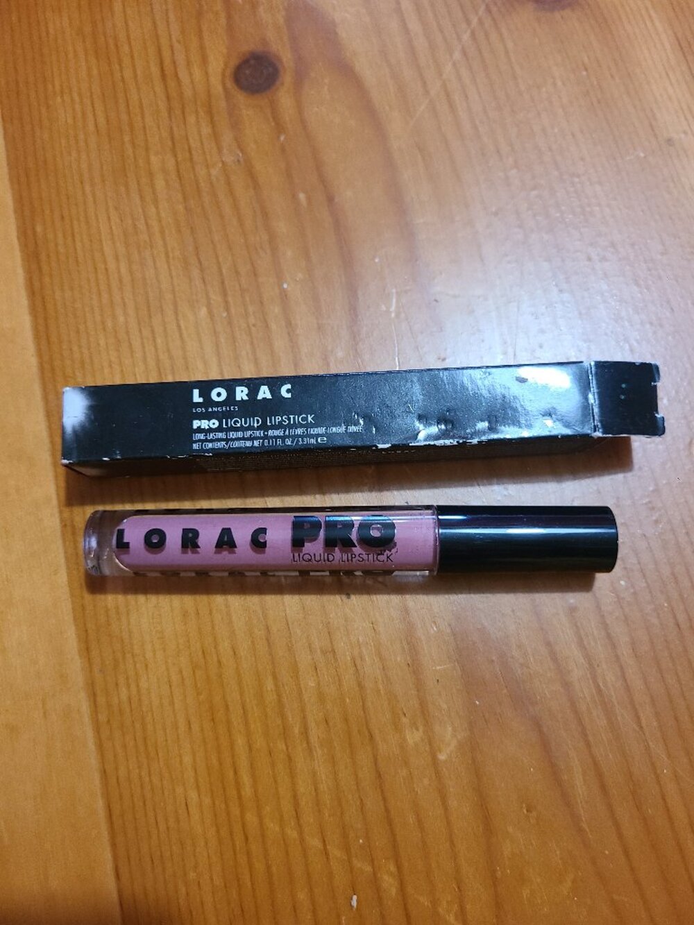 Lorac Pro Liquid Lipstick in Soft Mauve Full Size New In Box Long Lasting